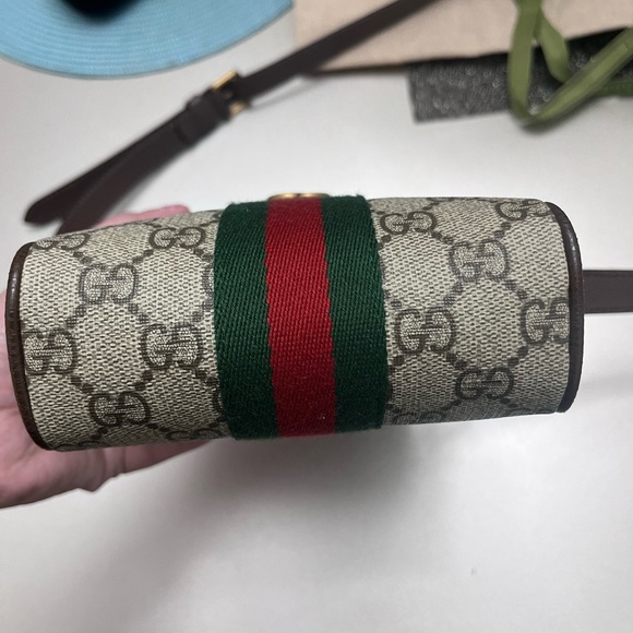 Gucci Ophidia Mini Messenger Bag supreme GG canvas set with sunglasses - Picture 3 of 16